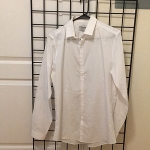 Men’s topman white dress shirt size M like new